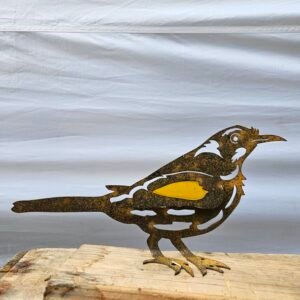 Alternative view of New Holland honeyeater (with stained glass)