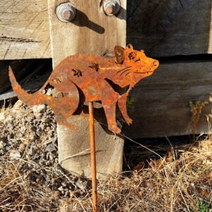 Tasmanian devil plant stake